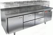 Стол холодильный HICOLD SN 122/TN LT  1 дверь 4 ящика  Стол холодильный HICOLD SN 122/TN LT  1 дверь 4 ящика