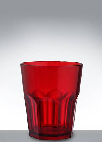 Стопка 45мл SHOT Acrylic Nipco красная прозрачная 57мм 190700 /112/