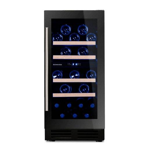Винный шкаф компрессорный встраиваемый DUNAVOX DAU-32.78DB 2 температурные зоны