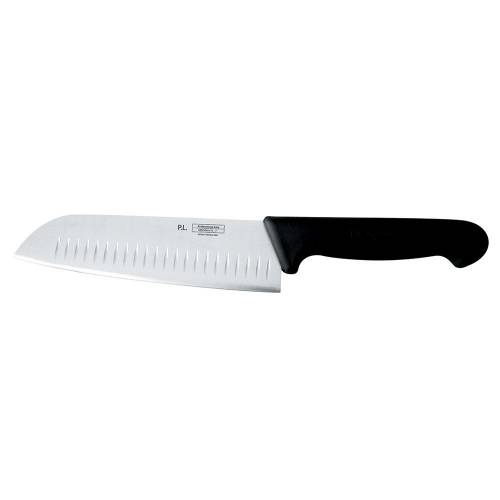 Шеф-нож PRO-Line "Сантоку" 17,5 см, ручка пластиковая черная, P.L. Proff Cuisine Шеф-нож PRO-Line "Сантоку" 17,5 см, ручка пластиковая черная, P.L. Proff Cuisine
