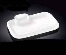 Блюдо прямоугольное 255х150мм с соусником Wilmax WL-992574 /6/36/