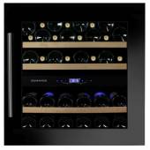 Винный шкаф компрессорный встраиваемый DUNAVOX DAB-36.80DB 2 температурные зоны