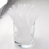 Трубочка для коктейля 0,5*12,5см прозрачная прямая 400шт/уп КОРОТКАЯ 