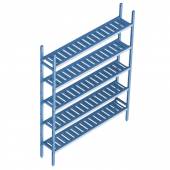 Cтеллажная система Polair LOAD.ME poly 5 ярусов 600x300x1800 18AL.5PP30.06B Cтеллажная система Polair LOAD.ME poly 5 ярусов 600x300x1800 18AL.5PP30.06B
