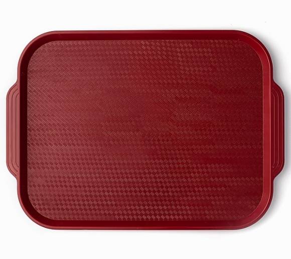 Поднос прямоугольный 45x34,5см темно-красный поверхность классик (416) MGprof 1730