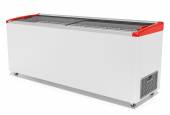 Ларь морозильный с наклонным гнутым стеклом Frostor Gellar FG 700 E v25 красный