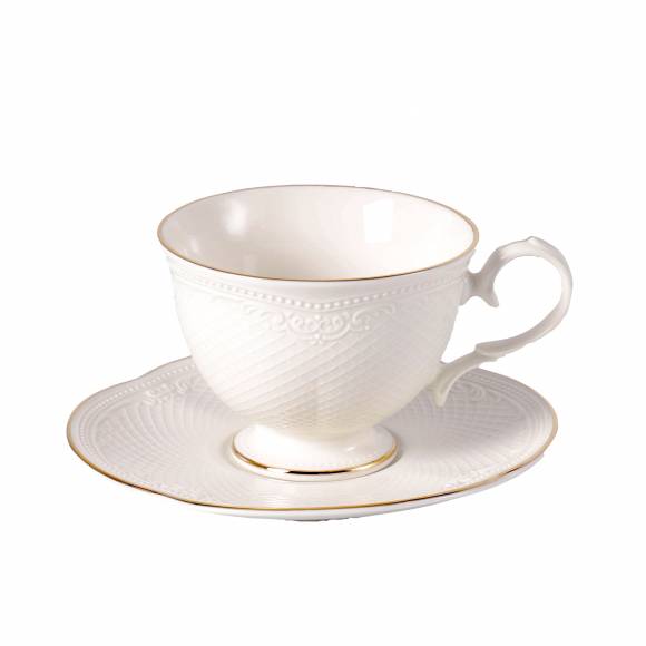 Чайная пара 250 мл, фарфор, Aristocrat Gold Noble 313608/313009-Gold /6/ Чайная пара 250 мл, фарфор, Aristocrat Gold Noble 313608/313009-Gold /6/