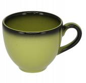 Чашка кофейная 200мл RAK Porcelain Lea фарфор салатный с каймой LECLCU20LG /12/ Чашка кофейная 200мл RAK Porcelain Lea фарфор салатный с каймой LECLCU20LG /12/
