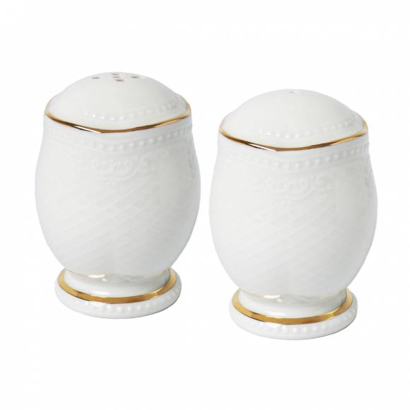 Набор соль+перец, фарфор, Aristocrat Gold Noble 313902/313904-Gold /6/ Набор соль+перец, фарфор, Aristocrat Gold Noble 313902/313904-Gold /6/