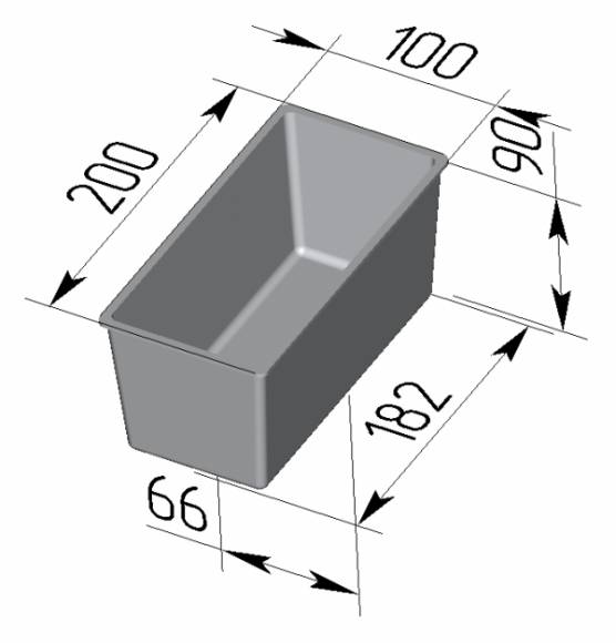 Форма для хлеба Спика 3 Л  Тостерная (200х100х90мм) 3 секции Форма для хлеба Спика 3 Л  Тостерная (200х100х90мм) 3 секции