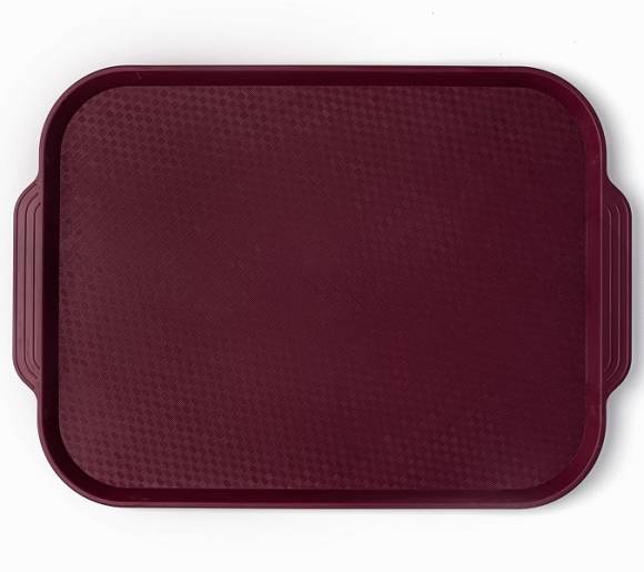 Поднос прямоугольный 45x34,5см вишневый поверхность классик (505) MGprof 1730