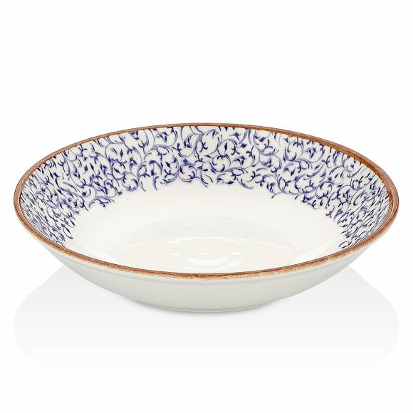 Тарелка глубокая,салатник 800 мл 210мм фарфор Tinta Edera By Bone TN-ED-FL-21-CK /6/ Тарелка глубокая,салатник 800 мл 210мм фарфор Tinta Edera By Bone TN-ED-FL-21-CK /6/