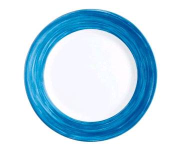 Тарелка d=235 мм синий край Браш H3607  40582 /6/ Тарелка d=235 мм синий край Браш H3607  40582 /6/