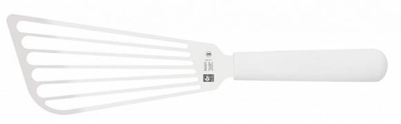 Лопатка 29 см. прямая раб. часть 17*8 см. нерж. широкая с пластик. ручкой, белая Icel Лопатка 29 см. прямая раб. часть 17*8 см. нерж. широкая с пластик. ручкой, белая Icel