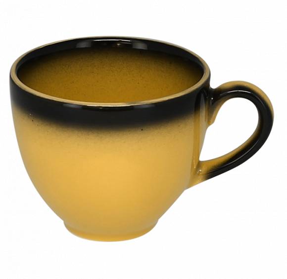 Чашка кофейная 200мл RAK Porcelain Lea фарфор желтый с каймой LECLCU20NY /12/ Чашка кофейная 200мл RAK Porcelain Lea фарфор желтый с каймой LECLCU20NY /12/