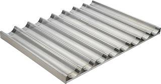 Противень 600х800мм алюминиевый 8 волновой для багетов  Противень 600х800мм алюминиевый 8 волновой для багетов