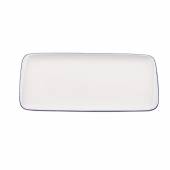 Блюдо прямоугольное 340х160мм фарфор Moove Retro Bonna E101MOV35DT синий край Блюдо прямоугольное 340х160мм фарфор Moove Retro Bonna E101MOV35DT синий край