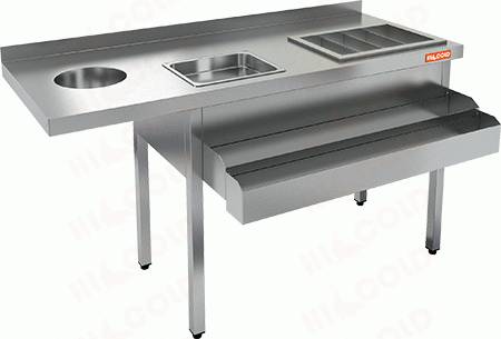 Барная станция открытая HICOLD НКС-14/7БК