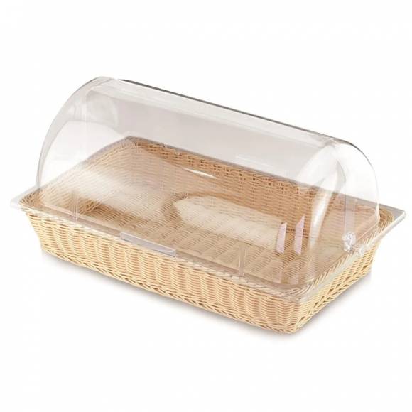 Корзина для хлеба и выкладки 52*32см h9,5см с откидной Roll-top крышкой ротанг Proff Cuisine SPB-13A