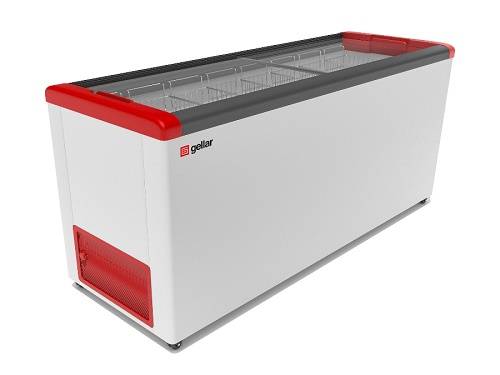 Ларь морозильный Frostor Gellar FG 700 C красный с прямым стеклом Ларь морозильный Frostor Gellar FG 700 C красный с прямым стеклом