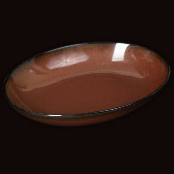 Блюдо овальное 267x197мм Corone Carmen красный фк1820