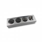 Подставка для соусов 4 ячейки 36*10*8 см. нерж. MGsteel 69821