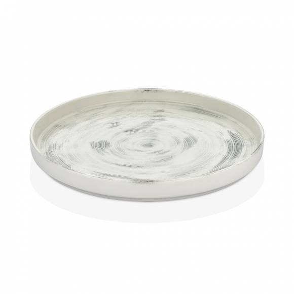 Тарелка мелкая с бортом 230мм фарфор Falme Grey By Bone TN-FG-HL-23-RD /6/ Тарелка мелкая с бортом 230мм фарфор Falme Grey By Bone TN-FG-HL-23-RD /6/