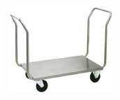 Тележка-платформа для прачечной ТП28.1 ОЛДАК нерж. открытая г/п 200кг, 2 ручки Тележка-платформа для прачечной ТП28.1 ОЛДАК нерж. открытая г/п 200кг, 2 ручки