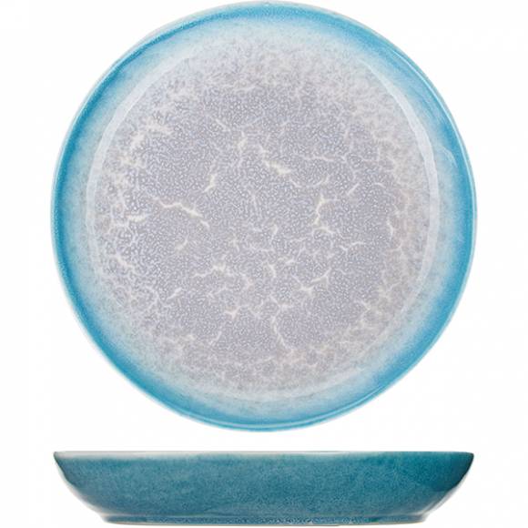 Тарелка глубокая 220мм «Нептун» фарфор бирюз., белый 03012838 A23812W655 /1/24/ Тарелка глубокая 220мм «Нептун» фарфор бирюз., белый 03012838 A23812W655 /1/24/