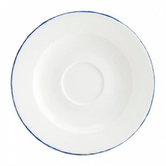 Блюдце 160 мм фарфор Rita Retro Bonna E101RIT01CT синий край Блюдце 160 мм фарфор Rita Retro Bonna E101RIT01CT синий край