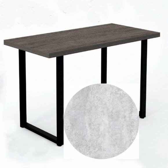 Стол прямой 1200х600х750 П-образный Бетон Светлый Стол прямой 1200х600х750 П-образный Бетон Светлый