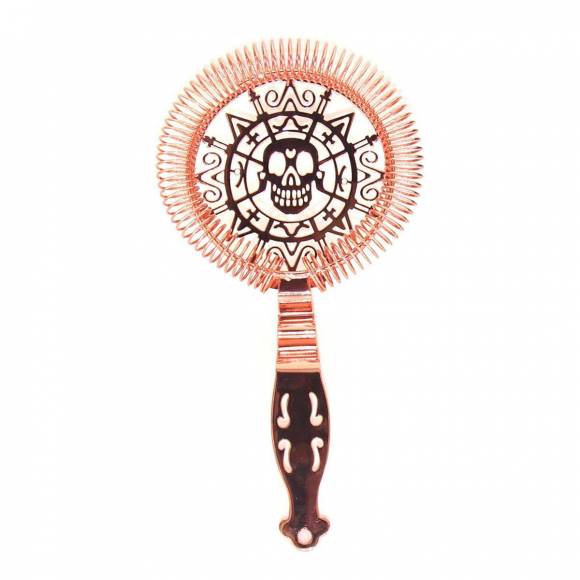Стрейнер "Luxury Skull", нержавеющая сталь, l=19,3 см, d=10,3 см, P.L.- Barbossa CTSN0020-CP