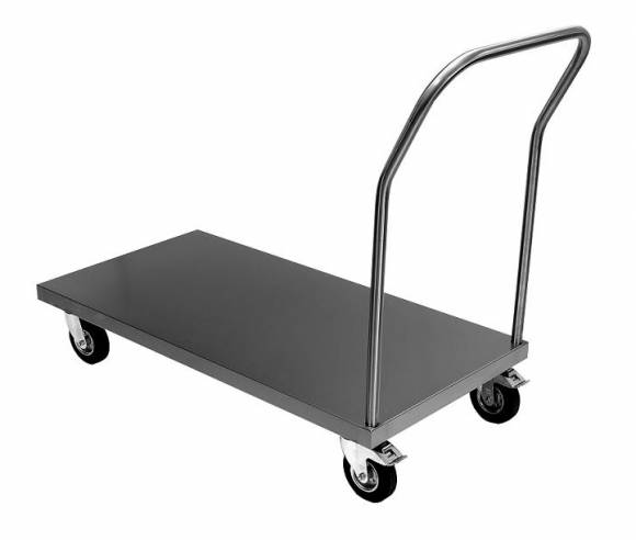 Тележка-платформа для прачечной ТП28.11 ОЛДАК нерж. открытая г/п 200кг Тележка-платформа для прачечной ТП28.11 ОЛДАК нерж. открытая г/п 200кг