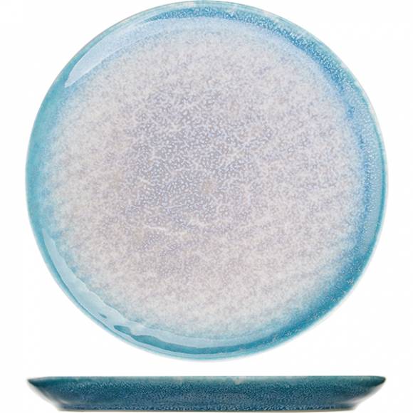 Тарелка D=203, H=20мм «Нептун»; фарфор бирюз., белый 03010772 A23814W655 /1/36/ Тарелка D=203, H=20мм «Нептун»; фарфор бирюз., белый 03010772 A23814W655 /1/36/