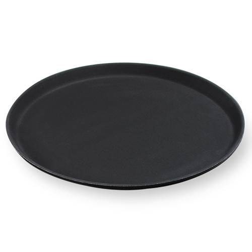 Поднос круглый 35см прорезиненный черный MGSteel 1400CTBl 45817
