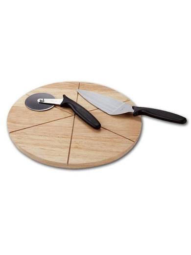 Доска для подачи пиццы d=450*22 мм. на 6 сегментов, бук 1846 Доска для подачи пиццы d=450*22 мм. на 6 сегментов, бук 1846