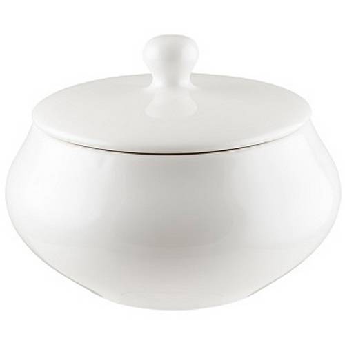 Горшок для подачи 550 мл. с крышкой Белый Bonna GRM14PT