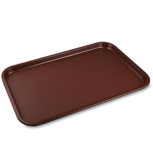 Поднос прямоугольный 41х30см прорезинен. коричневый MG 1216CTBr 45822