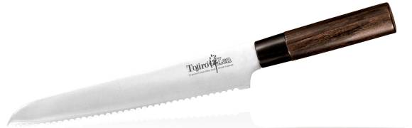 Нож для хлеба Tojiro ZEN 240мм сталь VG-10 3 слоя, рукоять дерево FD-559 Нож для хлеба Tojiro ZEN 240мм сталь VG-10 3 слоя, рукоять дерево FD-559