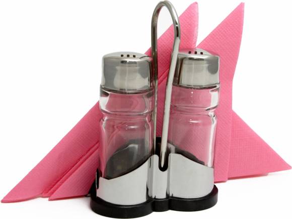 Набор для специй «Family» (соль, перец) + салфетница Luxstahl [768N] кт285