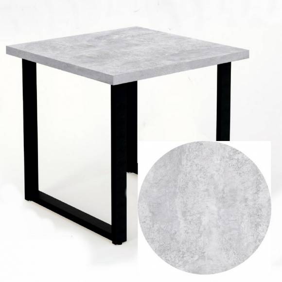 Стол прямой 800х800х750 П-образный Бетон Светлый Стол прямой 800х800х750 П-образный Бетон Светлый