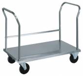 Тележка-платформа для прачечной ТП28.5 ОЛДАК нерж. г/п 200кг 2 ручки, ограничитель Тележка-платформа для прачечной ТП28.5 ОЛДАК нерж. г/п 200кг 2 ручки, ограничитель