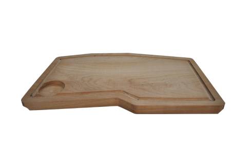 Доска для подачи фигурная 400*250*20 мм. с желобком, бук /1/ Доска для подачи фигурная 400*250*20 мм. с желобком, бук /1/