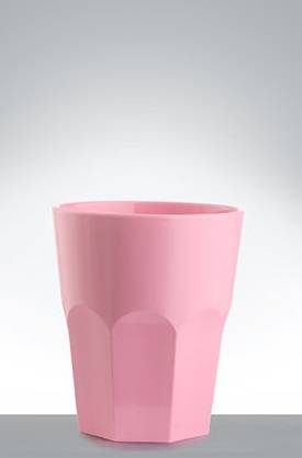 Стакан низкий 270мл GRANITY PC Nipco розовый 98мм 190816 /72/