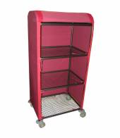 Тележка-стеллаж для белья ТБ12 ОЛДАК 3 сетчатые полки, синтетический чехол Тележка-стеллаж для белья ТБ12 ОЛДАК 3 сетчатые полки, синтетический чехол