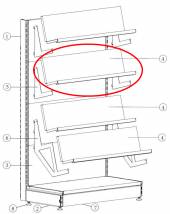 Полка книжная 1000 МХМ Купец  745533.002-01 Полка книжная 1000 МХМ Купец  745533.002-01