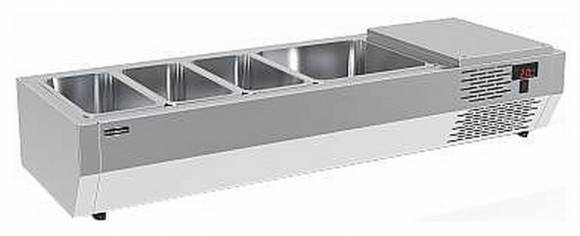 Витрина холодильная настольная для ингредиентов Carboma A40 SM 1,2 (3 GN1/3+1 GN1/2)