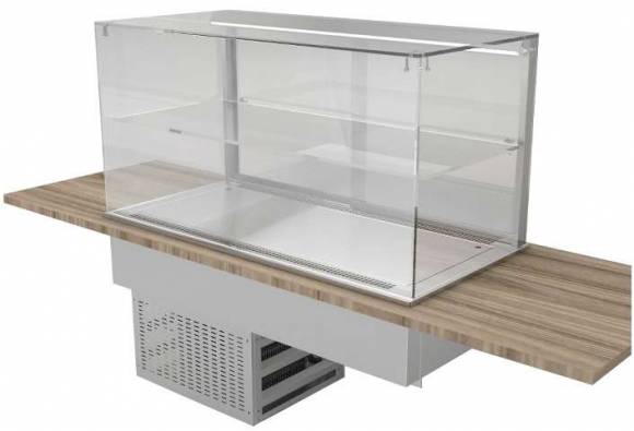 Витрина встраиваемая Cube Gastrolux ВСВ-087/СUBE стеклянная Витрина встраиваемая Cube Gastrolux ВСВ-087/СUBE стеклянная