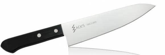 Нож Шеф Tojiro Zacks 180мм сталь Мо-V, рукоять пластик, заточка серрейтор FC-563 Нож Шеф Tojiro Zacks 180мм сталь Мо-V, рукоять пластик, заточка серрейтор FC-563