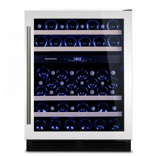 Винный шкаф компрессорный DUNAVOX DX-53.130DWK/DP 2 температурные зоны Винный шкаф компрессорный DUNAVOX DX-53.130DWK/DP 2 температурные зоны